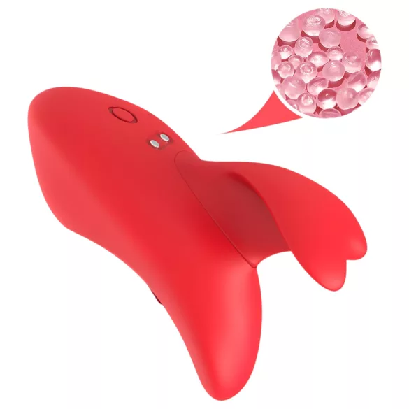 Bestoy - mini vibromasseur doigt rechargeable - silicone rouge