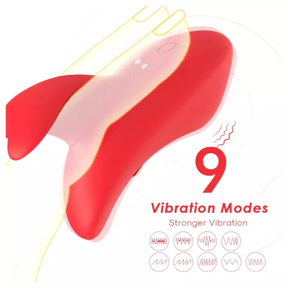 Bestoy - mini vibromasseur doigt rechargeable - silicone rouge
