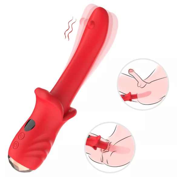Bestoy - vibromasseur point G étanche - silicone rouge