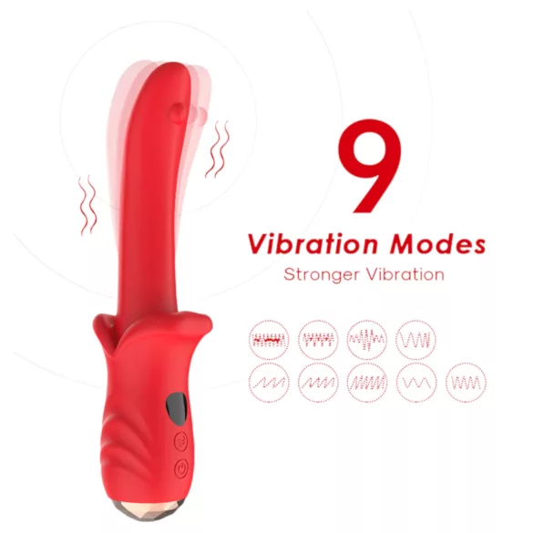 Bestoy - vibromasseur point G étanche - silicone rouge