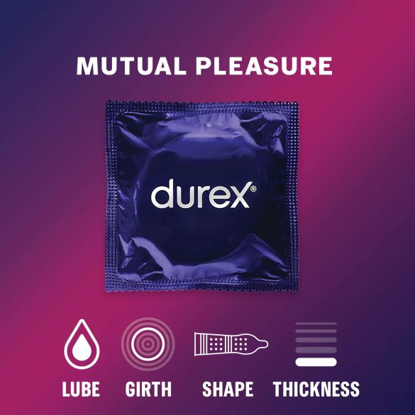 Durex Mutual Pleasure - préservatifs retardants (boîte de 3)