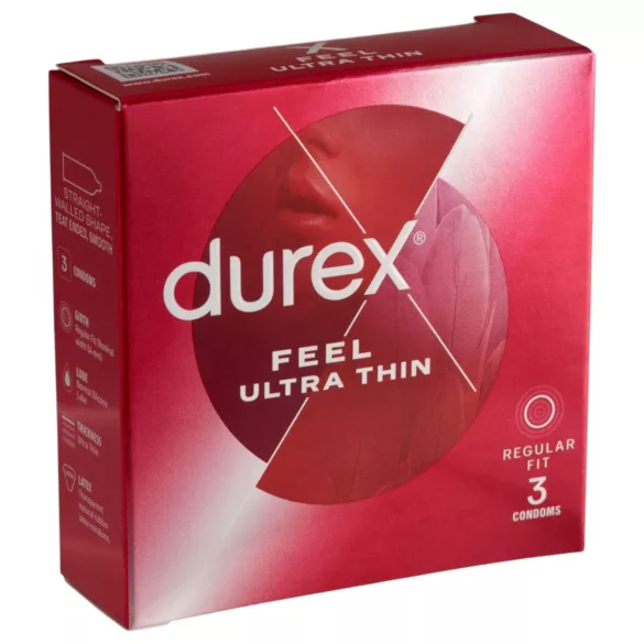 Durex - Préservatif ultra fin - sensation naturelle - 3 pièces
