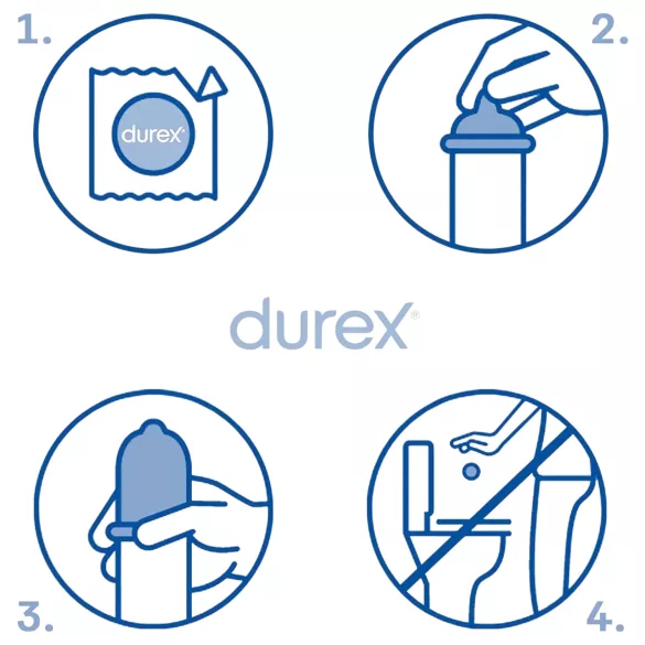 Durex - Préservatif extra sûr - latex, 12 pièces