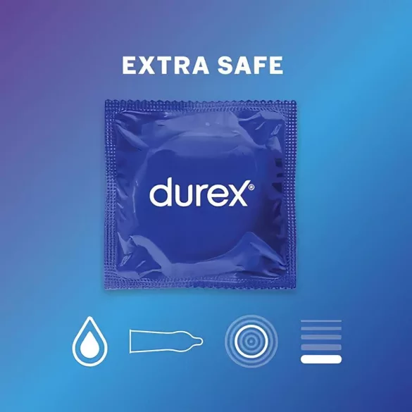 Durex - Préservatif extra sûr - latex, 12 pièces
