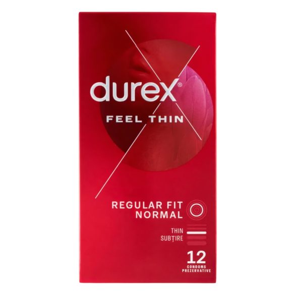 Durex - Préservatifs ultra fins - Sensation naturelle - Boîte de 12