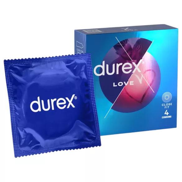 Durex Love - Préservatif close fit - Ajusté - 4 pièces