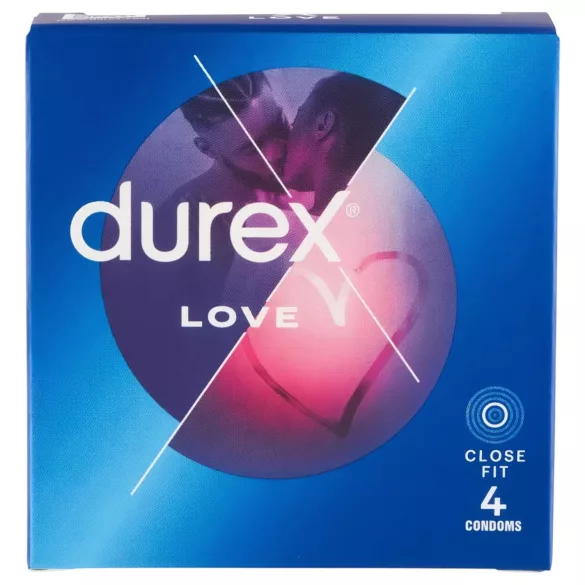 Durex Love - Préservatif close fit - Ajusté - 4 pièces