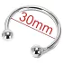 Rozsdamentes - anneau gland retardateur éjaculation - acier inoxydable 30mm
