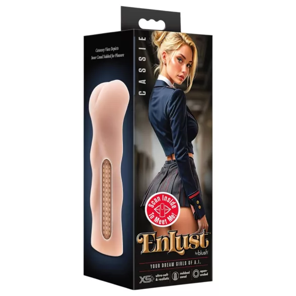 Enlust Cassie - fessier réaliste avec images IA - silicone couleur chair