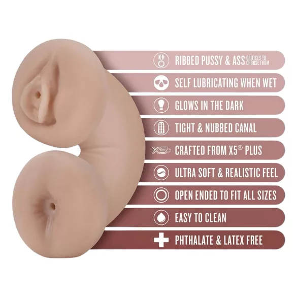 Enlust Tasha - vagin et anus réalistes lumineux - images AI - couleur chair