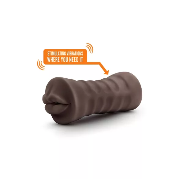 Enlust Krystal - vagin oral vibrant réaliste avec images MI - marron