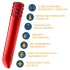 Oh My Gem - vibromasseur rouge rechargeable en forme de rouge à lèvres