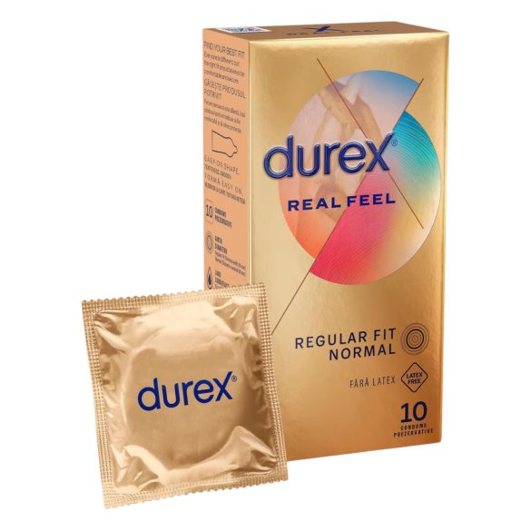 Durex - préservatif sans latex - sensation peau contre peau - 10 pièces