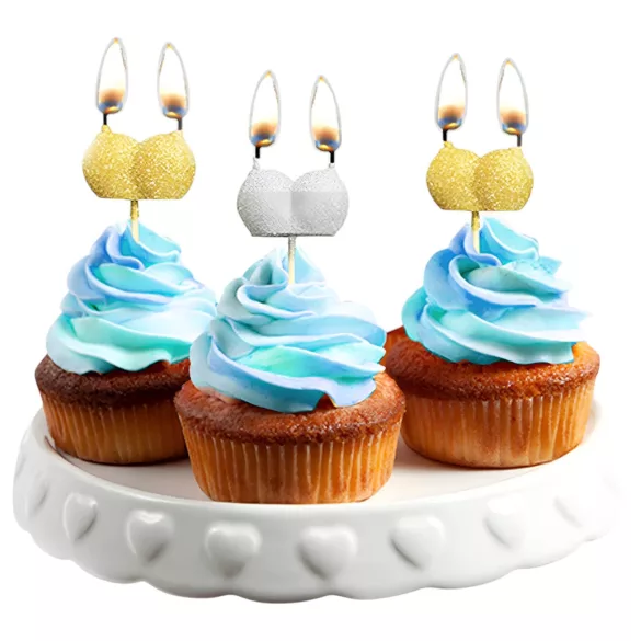 Glittaretti - bougies seins lot de 3