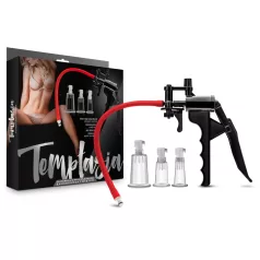   Blush Temptasia - ensemble de pompe à clitoris professionnelle (noir)