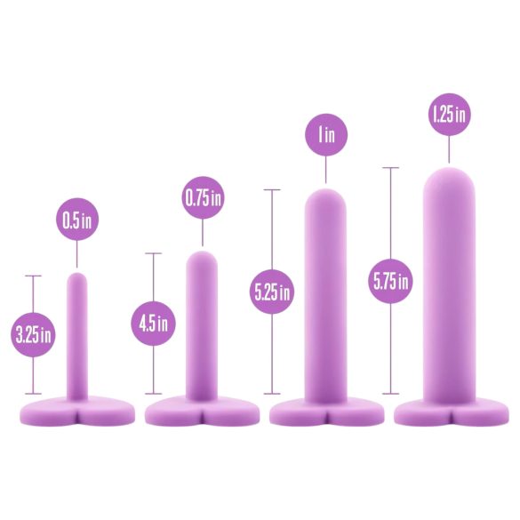 Blush Wellness - set de dilatateurs vaginaux - silicone violet