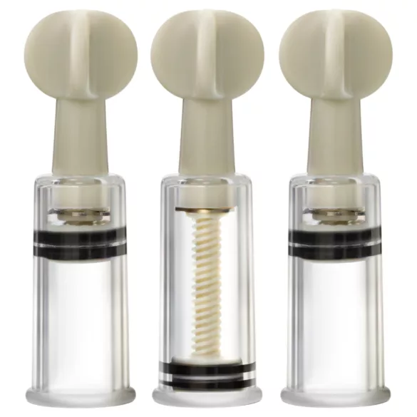 Blush Temptasia - set de stimulateurs suceurs pour clitoris et tétons (transparent)