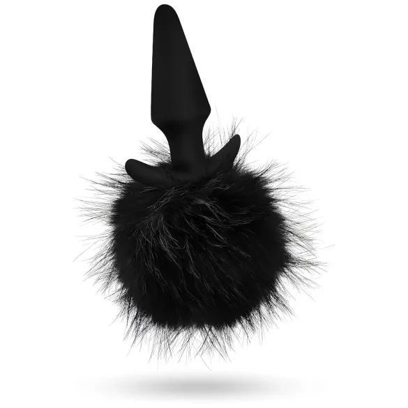 Anal Adventures Platinum - plug anal queue de lapin - noir