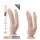 Dr. Skin 8 - gode double ventouse - couleur chair