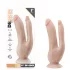 Dr. Skin 8 - gode double ventouse - couleur chair
