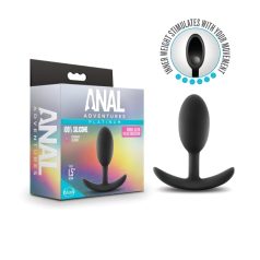 Anal Adventures Platinum - plug anal moyen - silicone noir