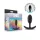 Anal Adventures Platinum - plug anal moyen - silicone noir