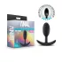 Anal Adventures Platinum - plug anal moyen - silicone noir