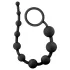 Anal Adventures L - plug anal perlé - silicone noir