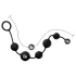 Anal Adventures L - plug anal perlé - silicone noir