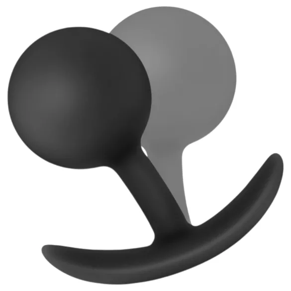 Anal Adventures Platinum - plug anal vibrant - silicone noir