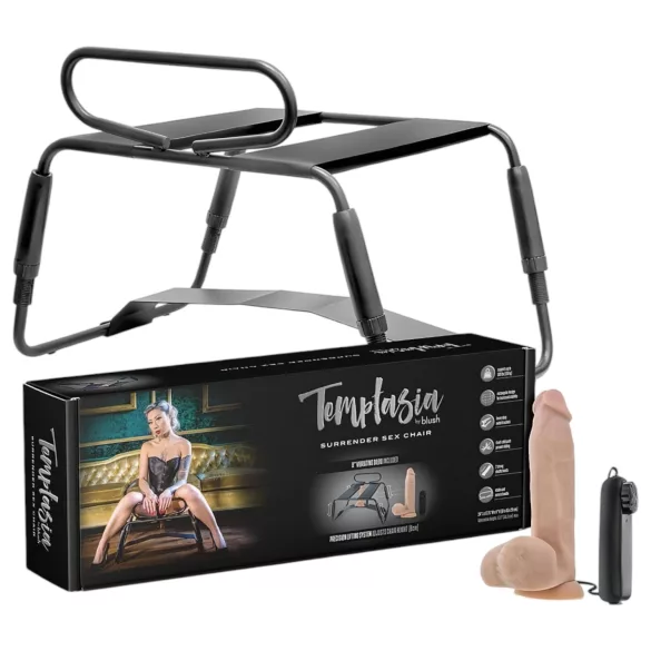Temptasia - chaise sexuelle avec vibromasseur - noir naturel