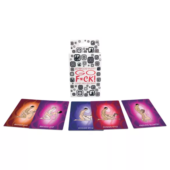 GO F*CK - Jeu de cartes érotiques Kama Sutra - 52 cartes