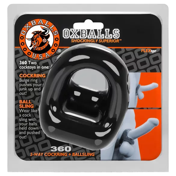 OXBALLS - cockring et anneau scrotal - noir