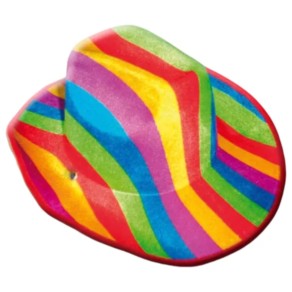 Pride - chapeau cowboy arc-en-ciel - accessoire fierté