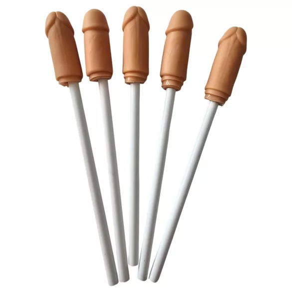 Crayons - embout pénis (naturel) - 5 pièces