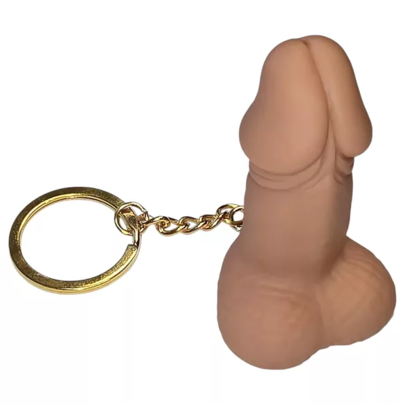 Diverty - porte-clés pénis - silicone couleur chair
