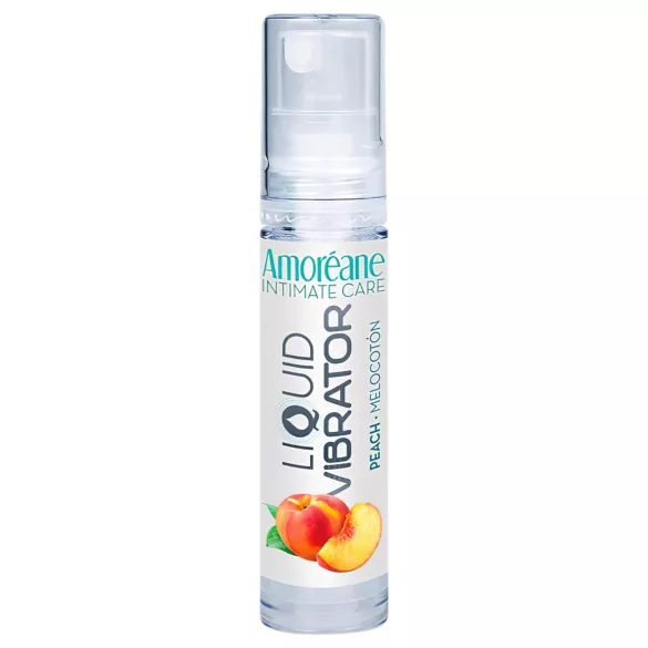 Amoréane - lubrifiant stimulant effet vibrant liquide à la pêche (10 ml)