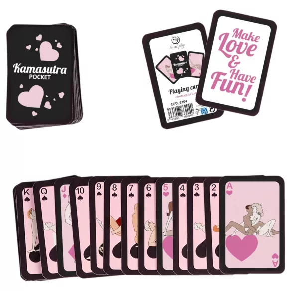 Secret Play Pocket Kamasutra - jeu de cartes de positions sexuelles (54 cartes)