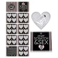   Secret Play Scratch & Sex Straight - jeu à gratter de positions sexuelles pour couples (en 5 langues)