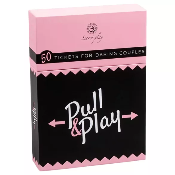 Secret Play Pull & Play - jeu de cartes érotique pour couples (50 cartes) - en 7 langues
