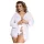 Subblime Queen Plus - Ensemble robe en dentelle blanche (XL-2XL)