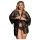 Subblime Queen Plus - ensemble peignoir en dentelle noir (XL-2XL)
