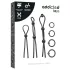Addicted Toys - set anneaux péniens silicone - 7 pièces - noir
