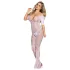 Subblime 951818 - combinaison résille à motif de roses - (blanc) - S-L
