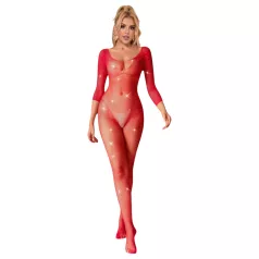   Subblime 952419 - combinaison sexy strass scintillant - rouge - XS-M