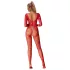 Subblime 952419 - combinaison sexy strass scintillant - rouge - XS-M