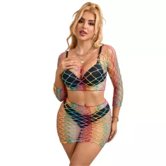 Subblime - ensemble résille arc-en-ciel - S-L