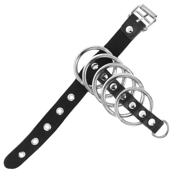 Kink - anneau pénien avec anneaux métalliques - noir