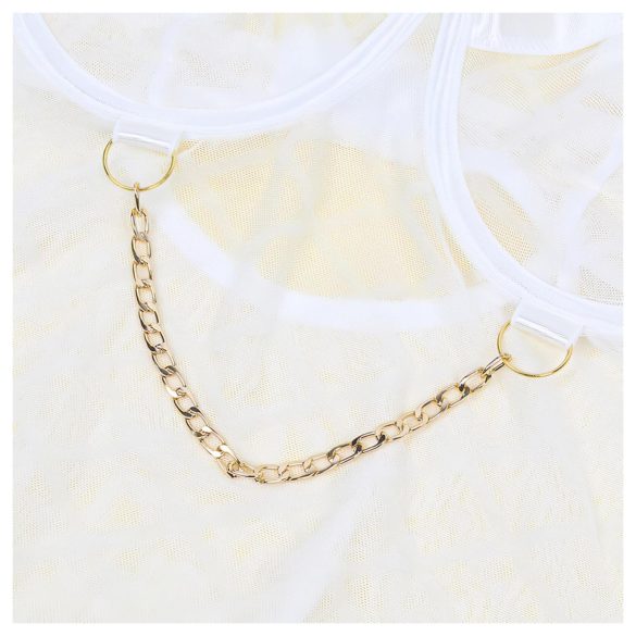 Subblime 954291 - body transparent avec chaîne - blanc - L/XL