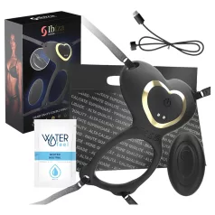   IBIZA - gode ceinture vibrant stimulateur clitoridien - silicone noir